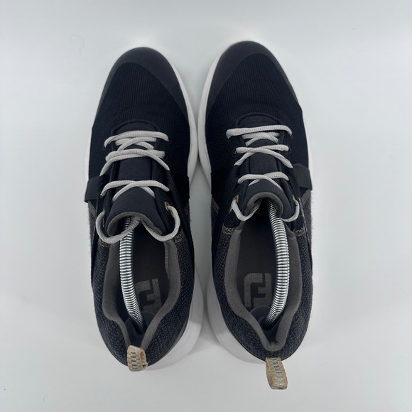 FootJoy Flex Golf Shoes Mens Size 9.5 M Black 56103 Spikeless Athletic Sneakers - Picture 5 of 9